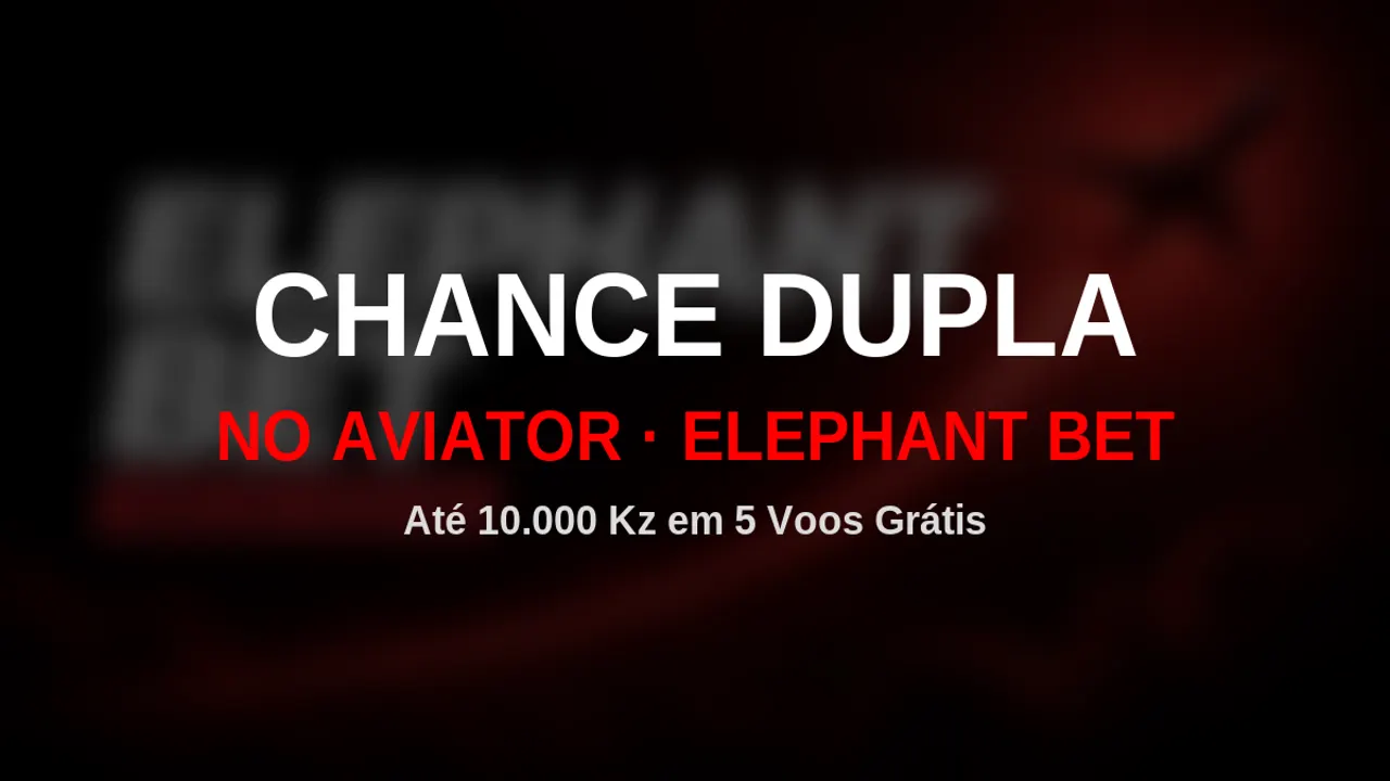 Ilustração editorial com o texto Chance Dupla no Aviator, Elephant Bet
