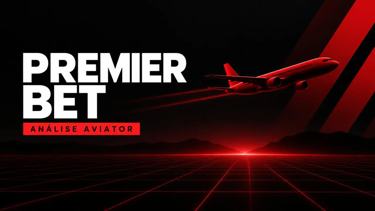 Ilustração editorial da análise do Aviator na Premier Bet